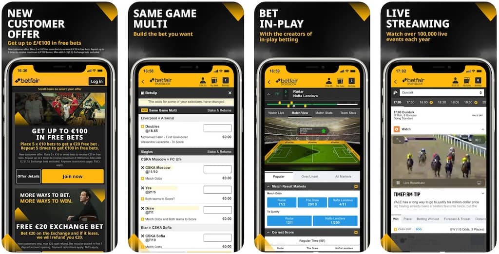 Betfair mobile app iTunes