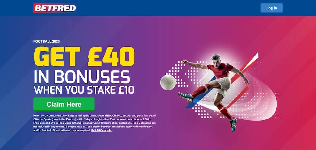 Betfred free bet promotion