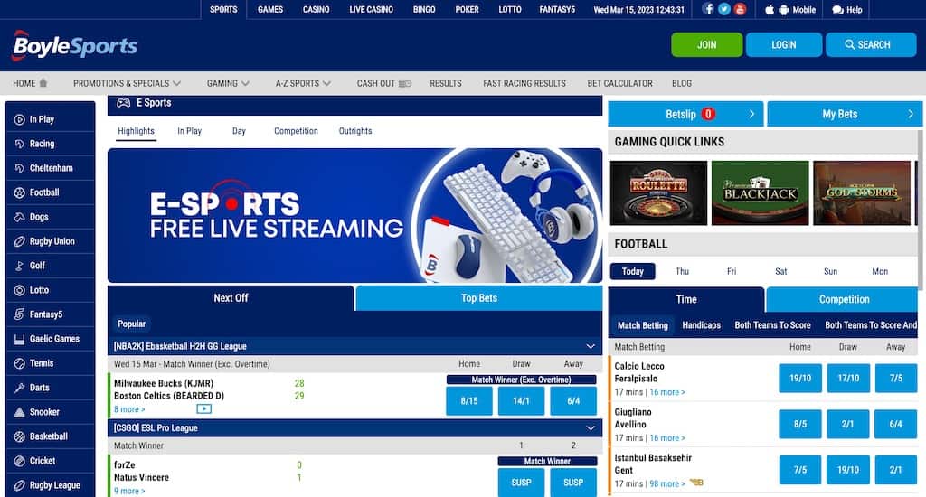 Boylesports esports promos odds