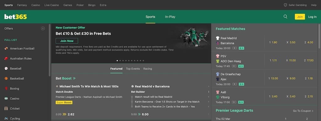 bet365 page free bets