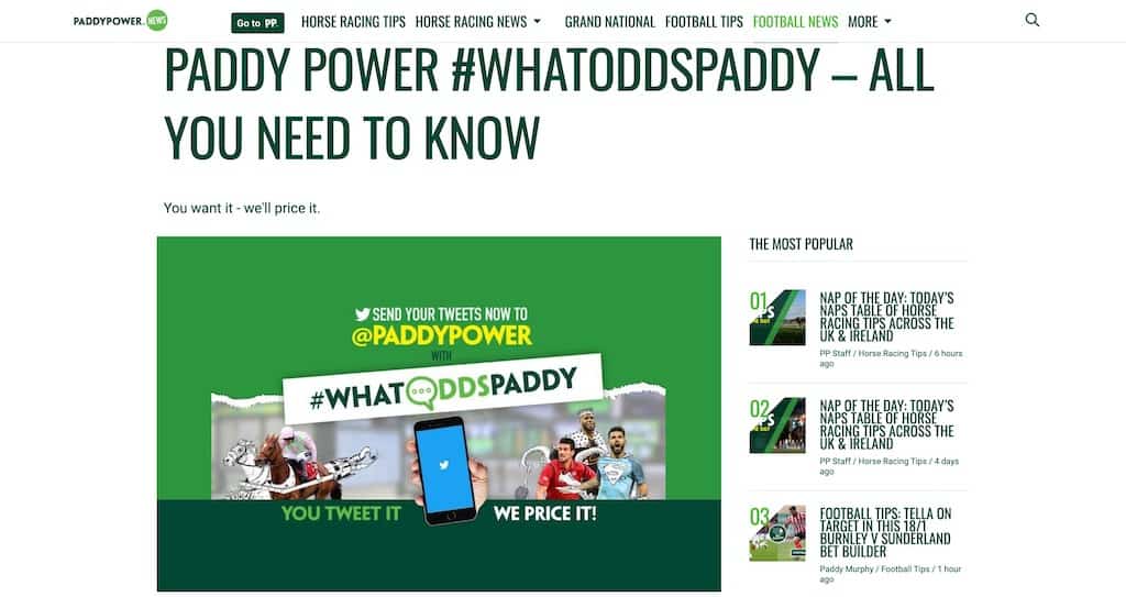 Paddy Power WhatOddsPaddy