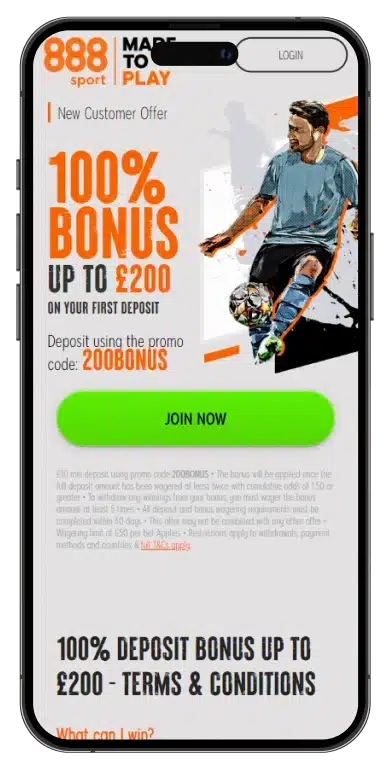 888sports offer mobile view