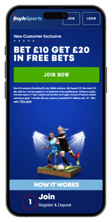 BoyleSports football mobile screenshot