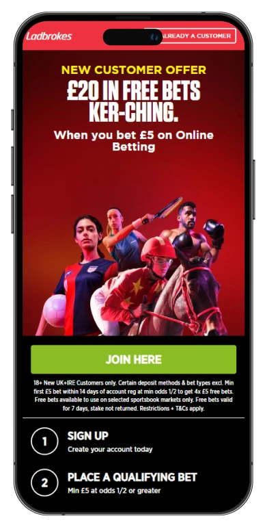 Ladbrokes mobile screenshot