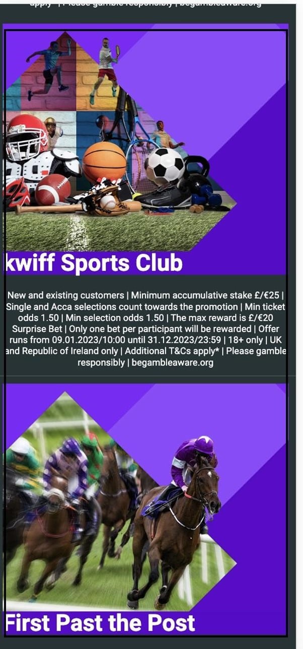 Kwiff Cheltenham offers